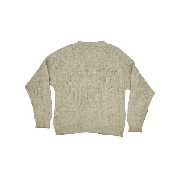 Vintage Y2K American Eagle Knit V-Neck Button Down Grunge 90s Grandpa Cardigan L - Picture 5 of 14